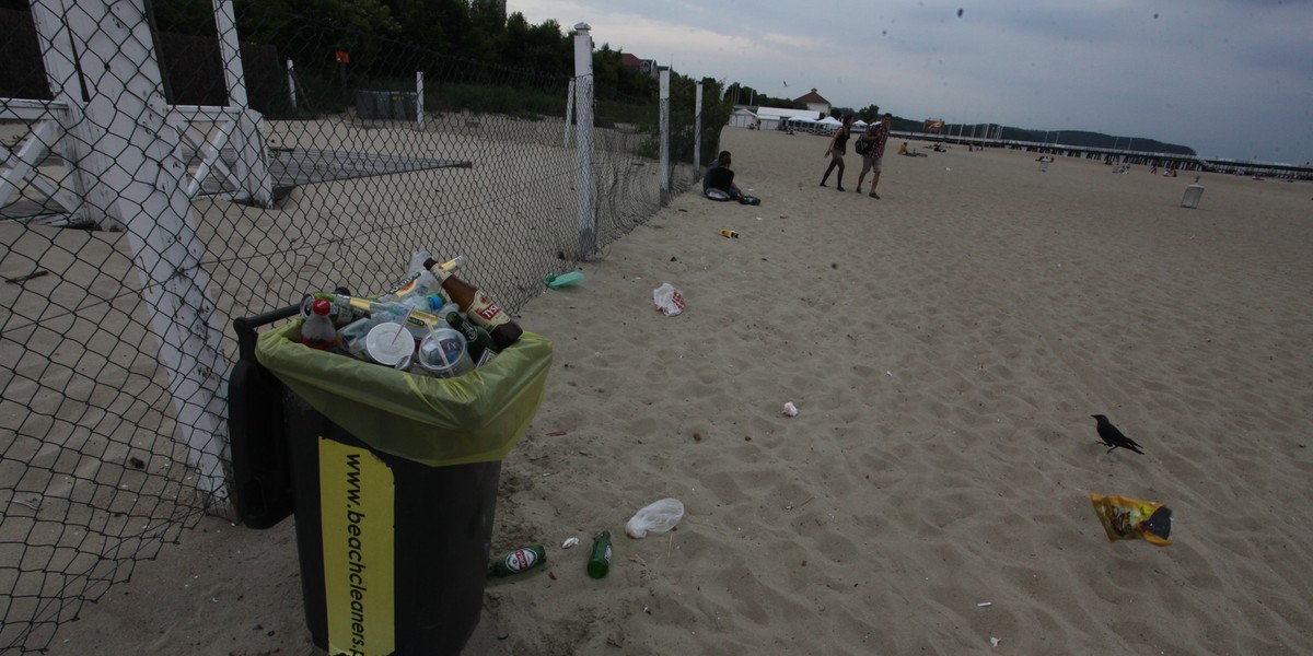 syf na plaży