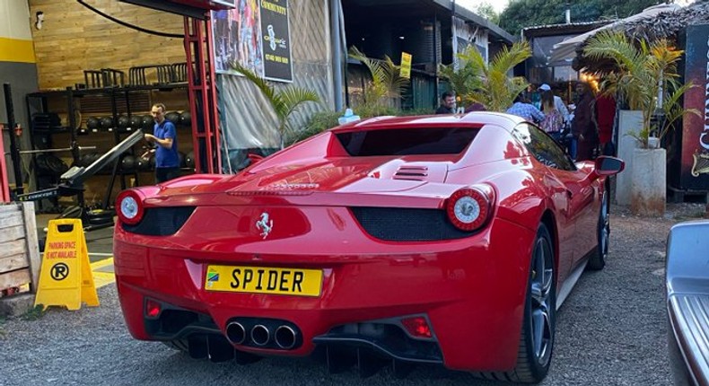 Ferrari 458 Spider spotted in Nairobi