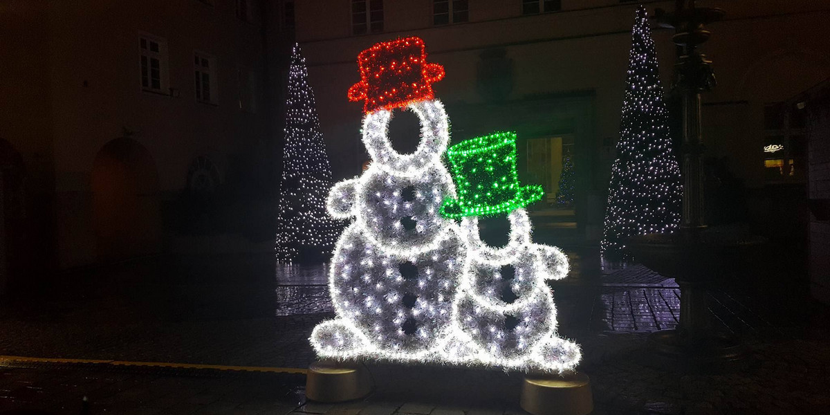 Iluminacje świąteczne w Opolu