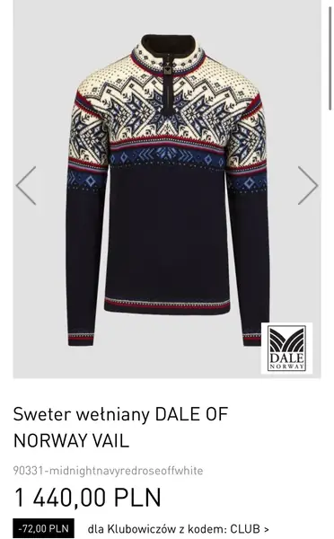 Sweter Dale of Norway