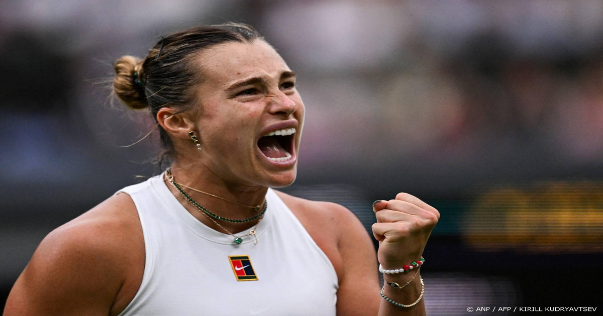 Sabalenka bereikt halve finale Wimbledon