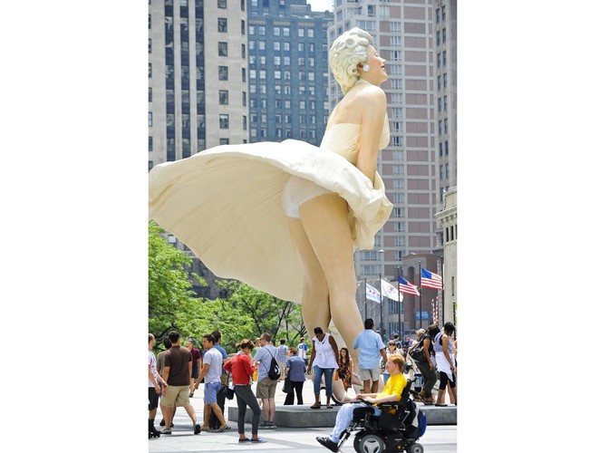 Posąg Marylin Monroe w Chicago