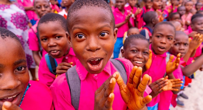 An illustrative photo of school students in Delta State. [Twitter/@IAOkowa]