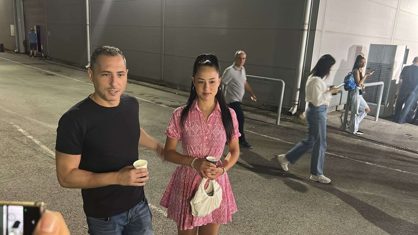 Miki Dudić sa ćerkom Vasilisom