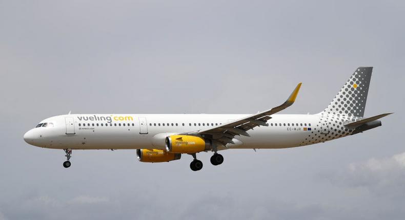 A Vueling Airbus A321 plane.Urbanandsport/NurPhoto via Getty Images