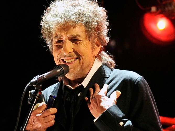 Bob Dylan podczas koncertu w Los Angeles – styczeń 2012