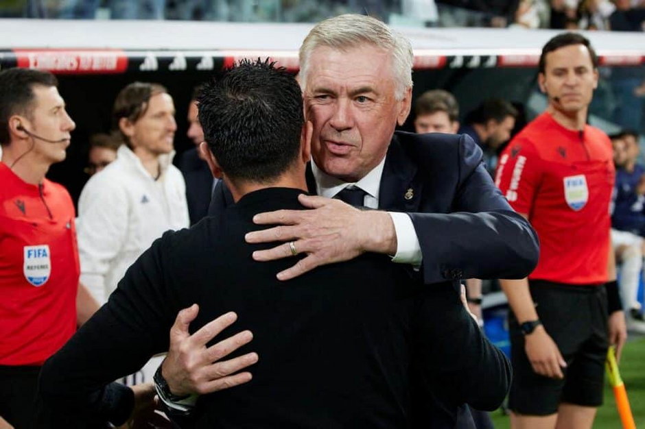 Xavi i Carlo Ancelotti