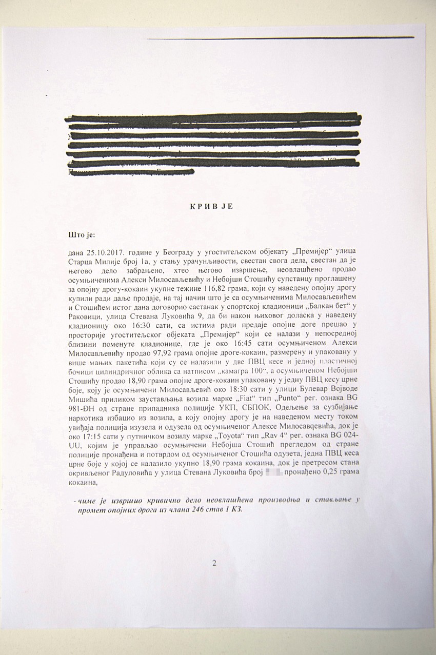 Presuda Luki Raduloviću