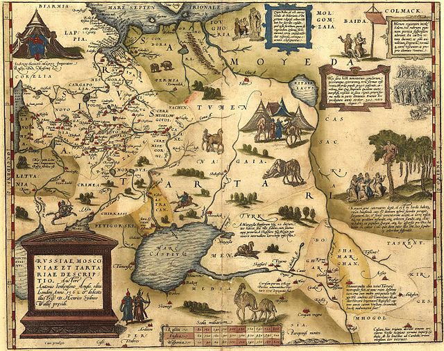 Mapa autorstwa Anthony'ego Jenkinsona z 1562 r.