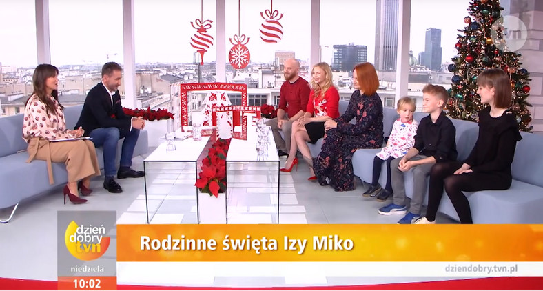 Kinga Rusin, Piotr Kraśko oraz Izabela Miko z rodziną