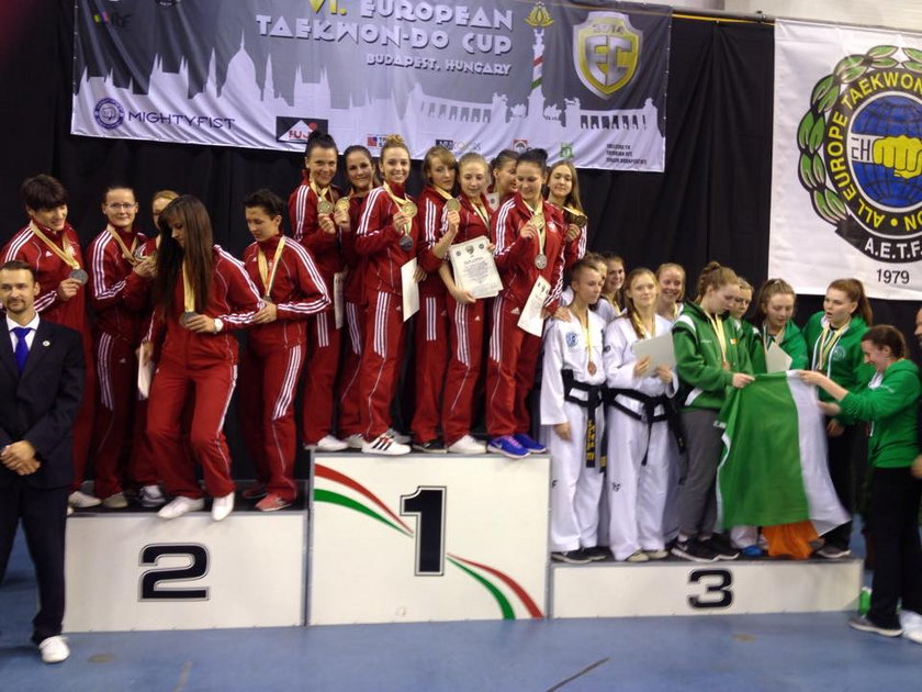 zawodniczki reprezentacji Polski w Taekwon-do na podium w Budapeszcie