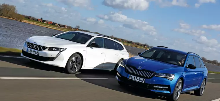 Peugeot 508 kontra Skoda Superb - hybrydowe oszczędzanie? Tak, ale... głównie przy dystrybutorze [RANKING]