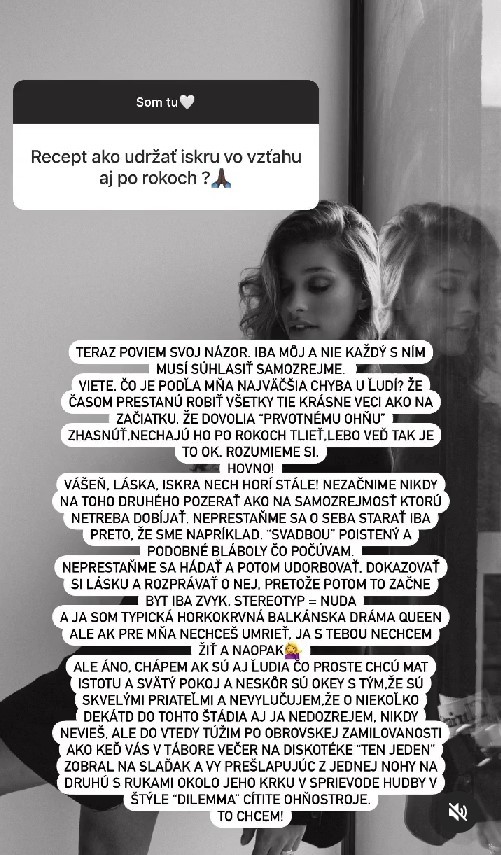 Jasmina napísala, ako udržať iskru vo vzťahu aj po rokoch.