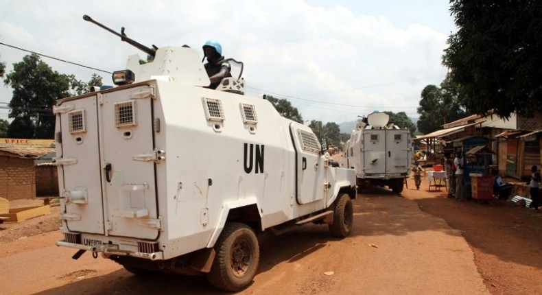 The UN mission has some 12,000 troops in the Central African Republic