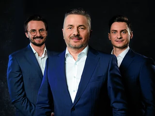 Od lewej: Mateusz Kolański, Jan Kolański, Łukasz Kolański.