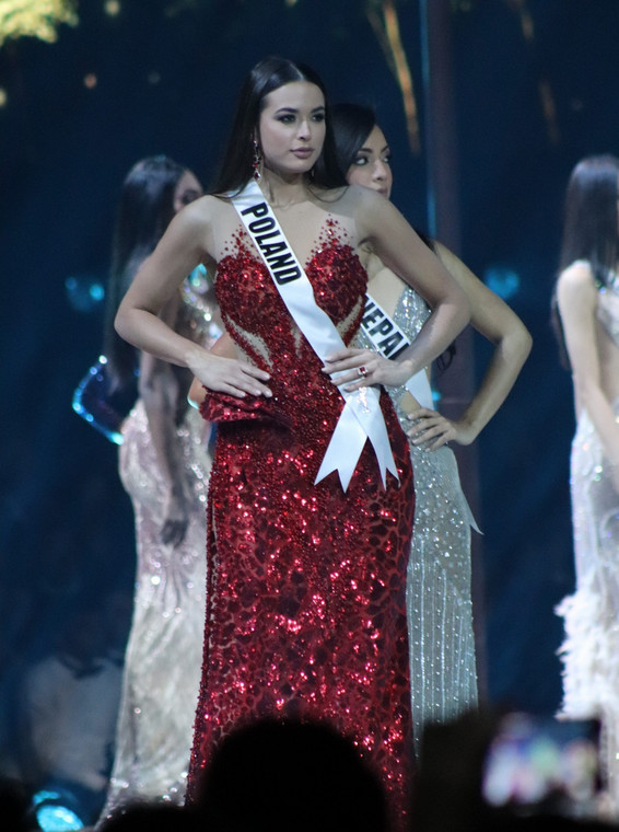 Olga Buława podczas konkursu Miss Universe 2019