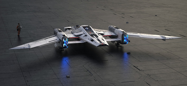 Porsche Tri-Wing S-91x Pegasus Starfighter