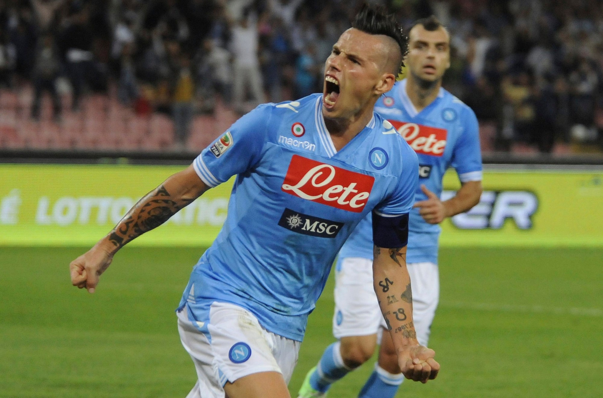 Slovenský futbalista Marek Hamšík v drese SSC Neapol.