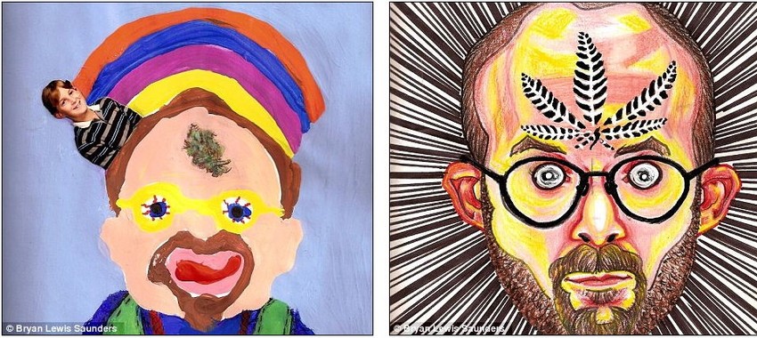 Marihuana je inspirisala Sandersa da napravi ova dva zanimljiva autoportreta