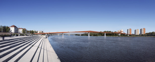 Nowy most pieszo-rowerowy połączy Bulwary Wiślane z Pragą