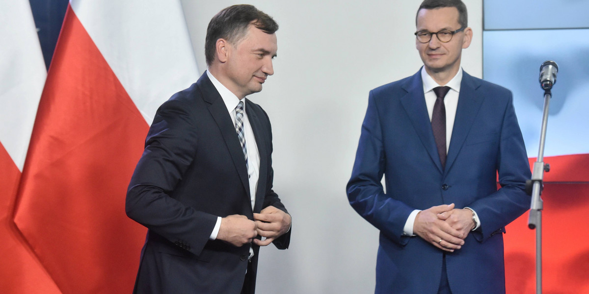 Zbigniew Ziobro i Mateusz Morawiecki