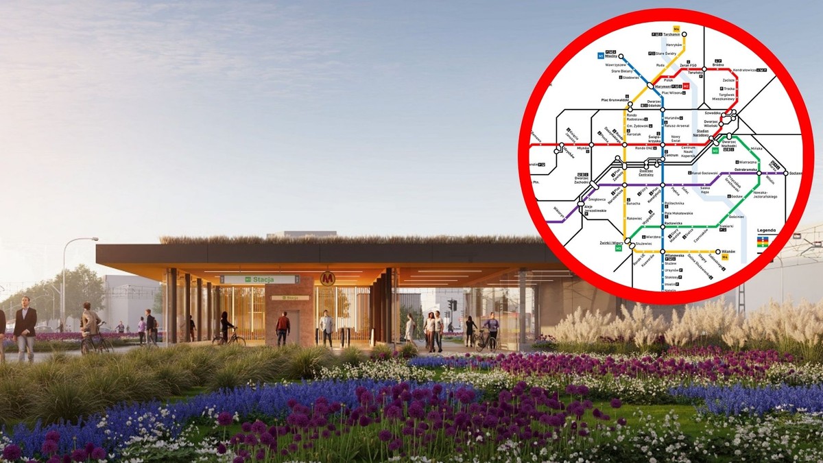 Plany budowy metra w Warszawie.