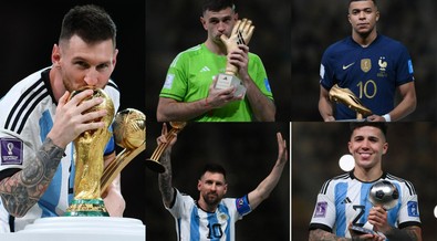 Messi beats Mbappe to World Cup Golden Ball award