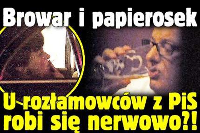 Browar i papierosek. U rozłamowców z PJN robi się nerwowo