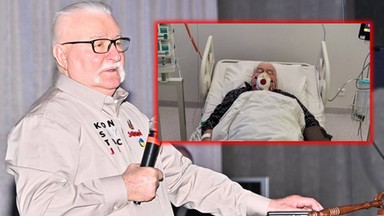 Lech Wałęsa w szpitalu. "Trafił mnie covid"