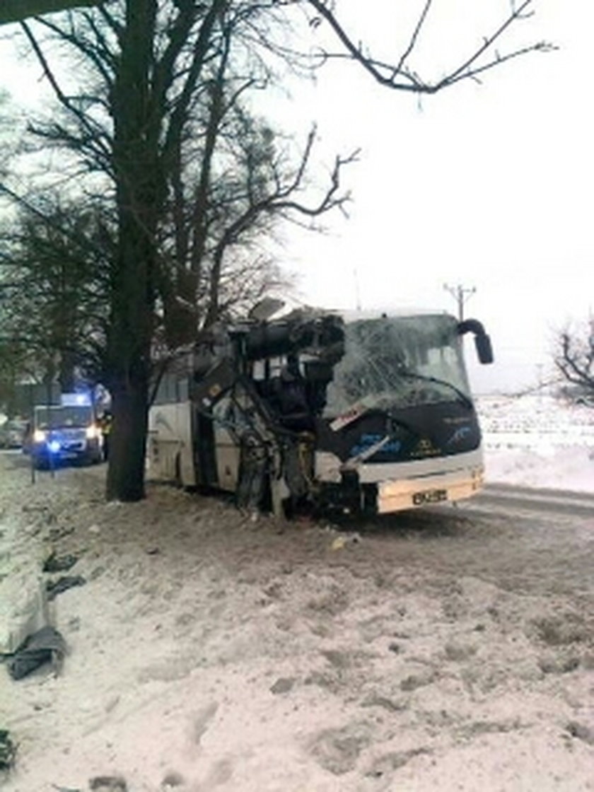 Wypadek autokaru w Otłówku pod Kwidzynem