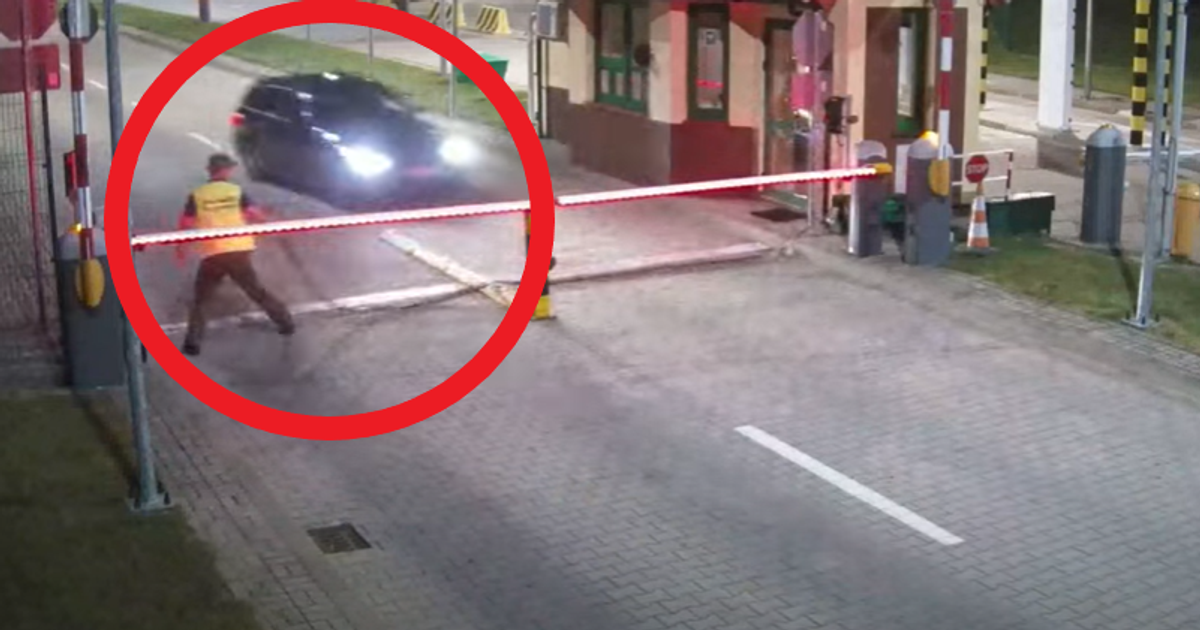 Rosjanin staranował szlaban na przejściu granicznym z Polską [WIDEO]