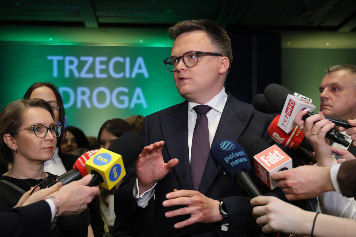 Jeden z liderów Trzeciej Drogi, marszałek Sejmu Szymon Hołownia