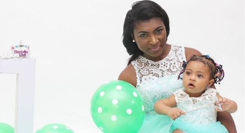 Ufuoma McDermott and daughter, Kesiena