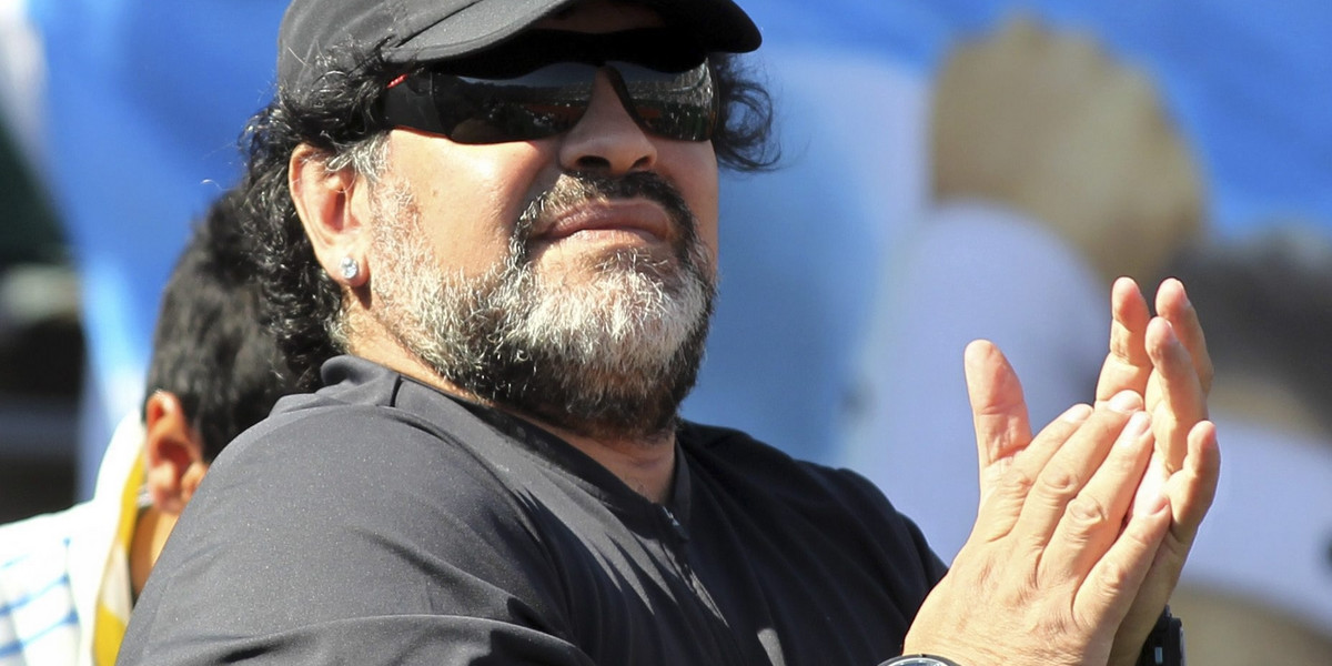 Diego Maradona obrzucał kamieniami ekipę tv