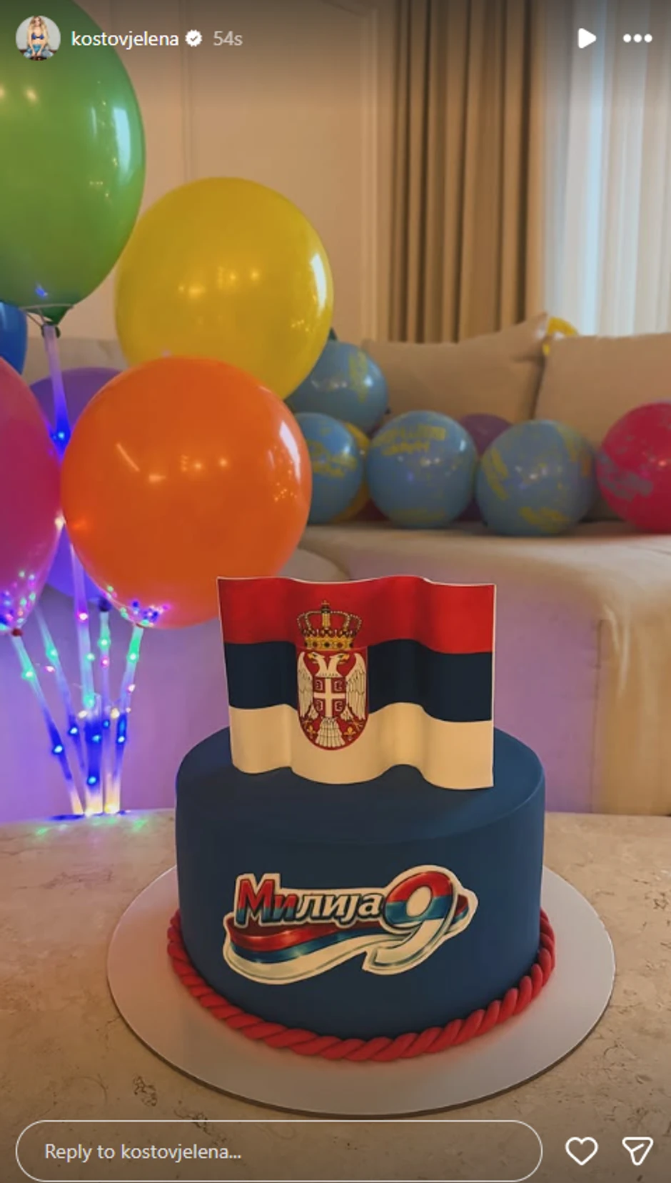 Jelena Kostov slavi sinu 9. rođendan