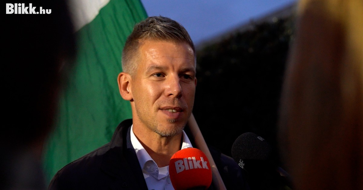 Magyar Péter interjút adott a Blikknek az MTVA székház előtt tartott tüntetésen - hallgassák csak, mit mondott - videó
