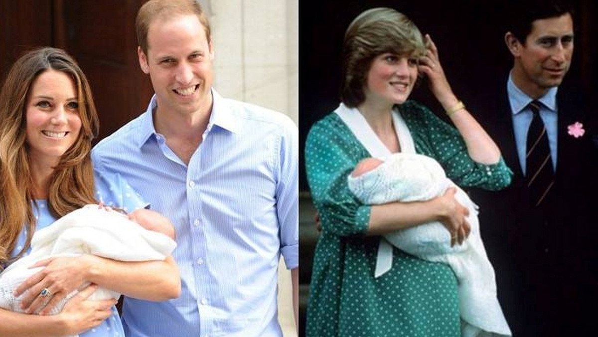 Grace Coddington, znana z amerykańskiej redakcji Vogue, wkleiła na swoim Facebooku zdjęcie książęcej pary z dzieckiem i skomentowała je słowami: „Will i Kate razem ze swoim maluchem mówią cześć do zgromadzonych przed szpitalem. Kate ma na sobie niebieską sukienkę w groszki od brytyjskiej projektantki Jenny Packham. Sukienka jest bardzo podobna do tej, którą nosiła Diana w dniu pokazania światu malutkiego Williama.”