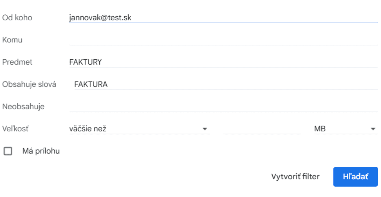Používajte štítky pre automatické usporiadanie správ.