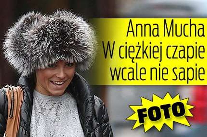 Anna Mucha. W ciężkiej czapie wcale nie sapie. Foto