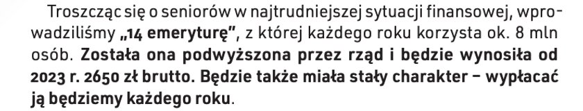 Co PiS zaszył w swoim programie?