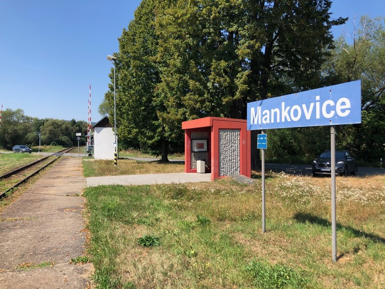 Przystanek kolejowy w Mankovicach