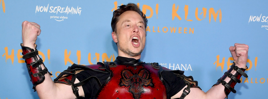 Elon Musk na imprezie z okazji halloween 