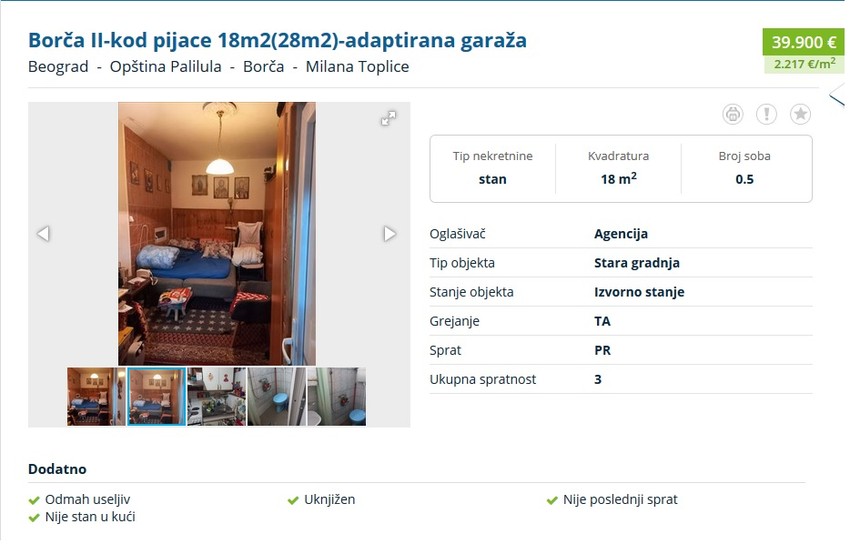 Oba stana se nalaze u Borči