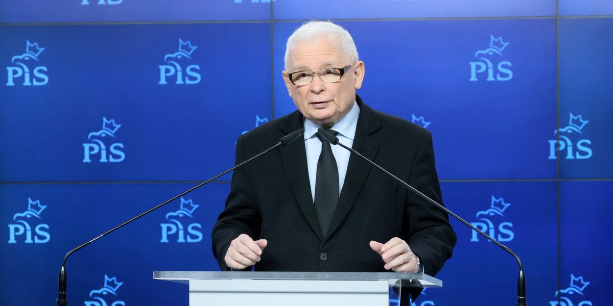 Prezes PiS Jarosław Kaczyński.