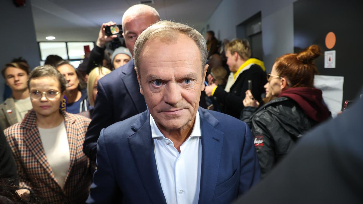 Wybory parlamentarne 2023. Przewodniczący Platformy Obywatelskiej Donald Tusk