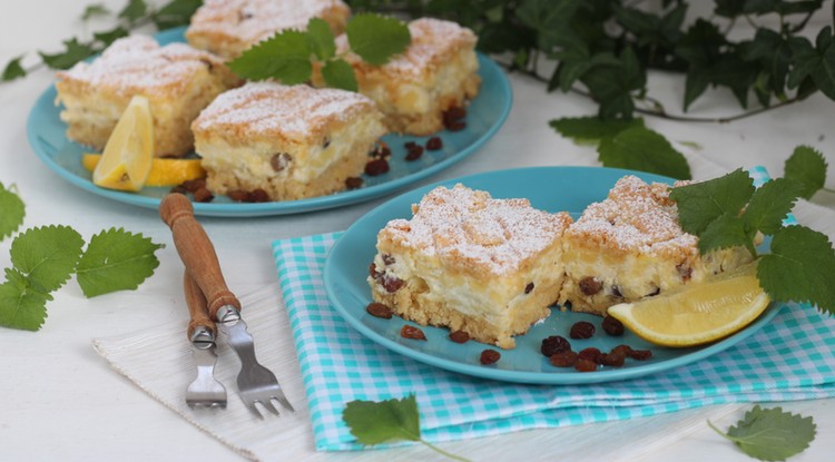 Hamis túrós szelet recept / Fotó: Csapó Alíz