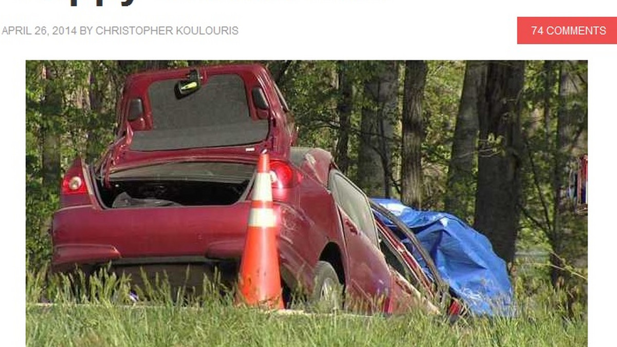 32-letnia Courtney Ann Sanford zderzyła się czołowo z ciężarówką. W momencie, kiedy doszło do wypadku kobieta słuchała piosenki "Happy" Pharella Williamsa i umieszczała na Facebooku wpis na temat utworu.