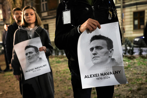Demonstracja po śmierci Aleksieja Nawalnego w Krakowie