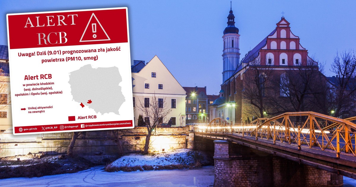 Kolejny alert RCB. Dopuszczalne normy zostały przekroczone