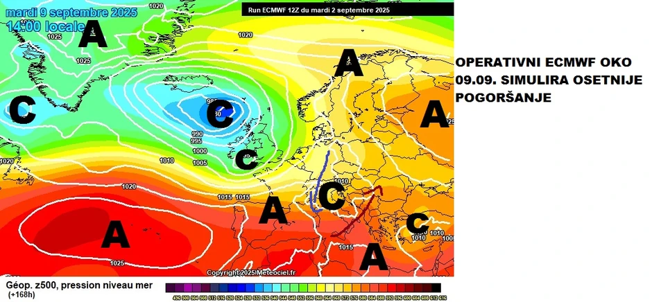 Čubrilo najavljuje pogoršanje pred kraj prve dekade septembra